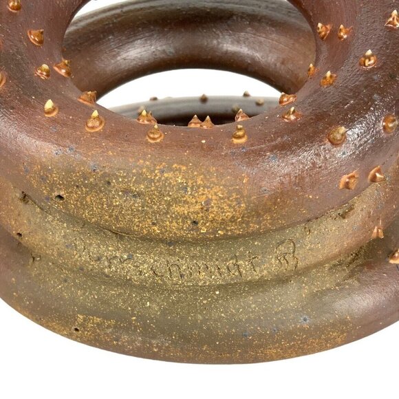 Octopus Tentacle Sculpture Raku Studio Art Pottery Signed Durrschmidt Jellyfish - Picture 6 of 8